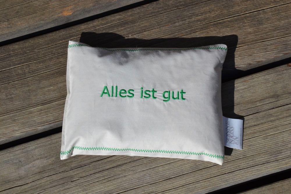 Mentalkissen: Kräuterkissen mit Spruch BIO