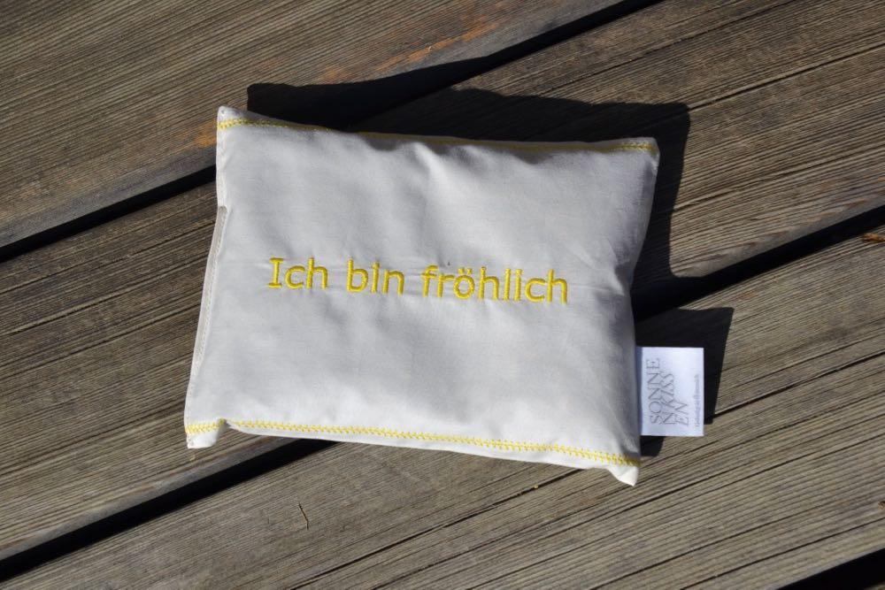 Mentalkissen: Kräuterkissen mit Spruch BIO