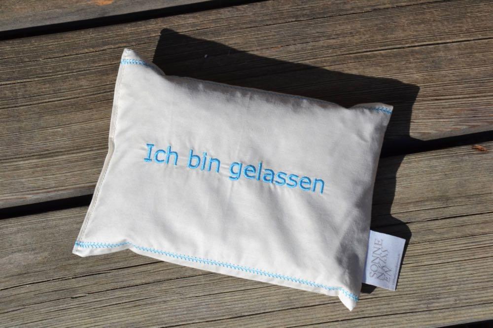 Mentalkissen: Kräuterkissen mit Spruch BIO