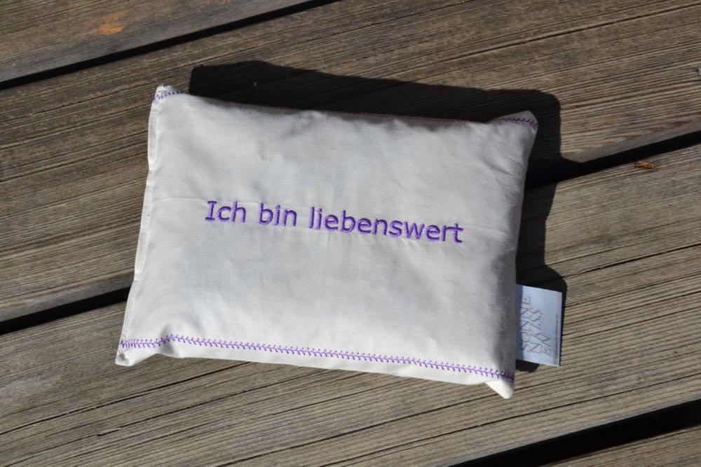 Mentalkissen: Kräuterkissen mit Spruch BIO