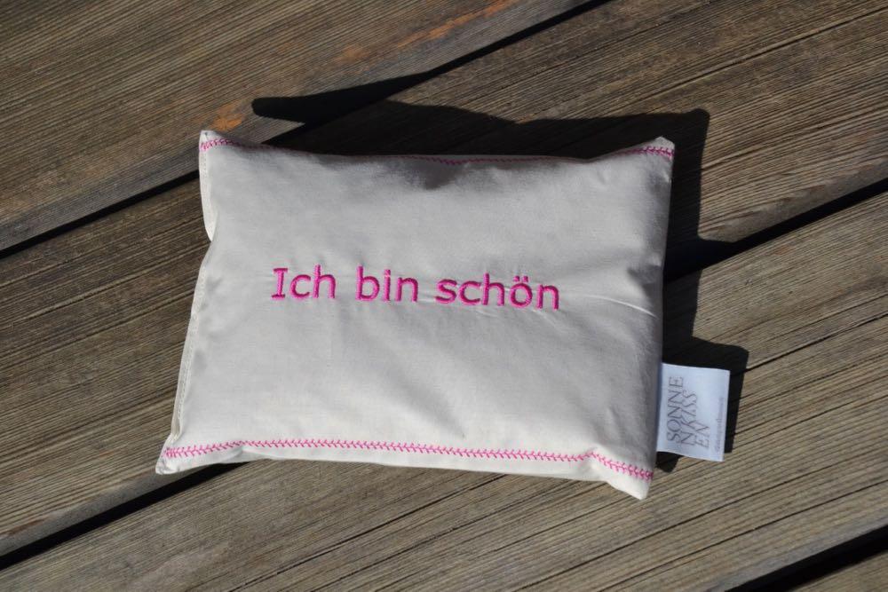 Mentalkissen: Kräuterkissen mit Spruch BIO