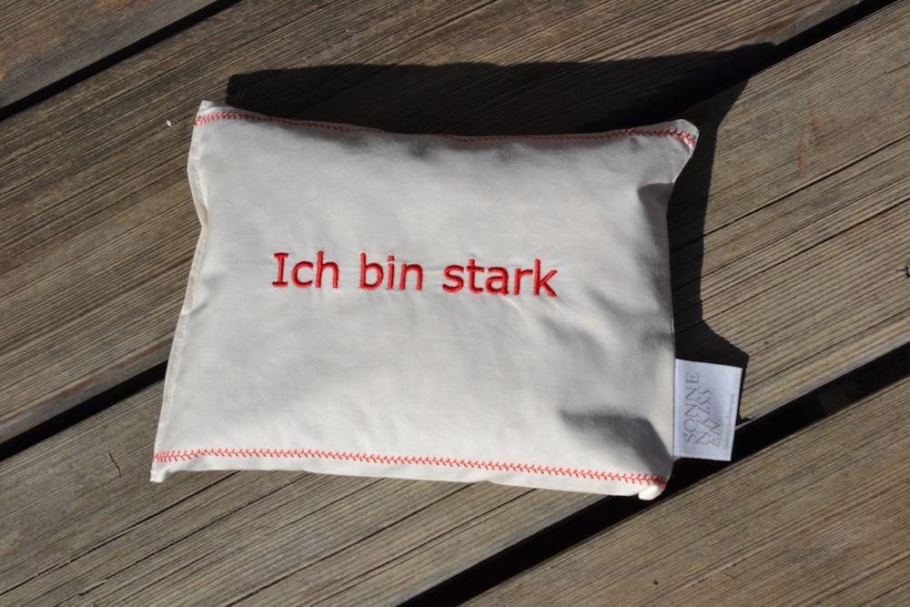 Mentalkissen: Kräuterkissen mit Spruch BIO